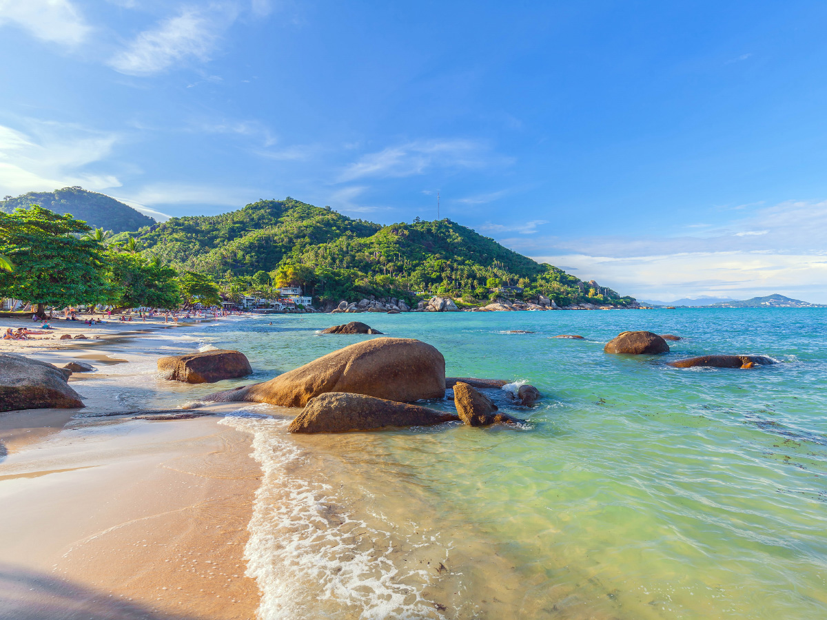 Silver Beach on Koh Samui in Thailand Silver Beach on Koh Samui in Thailand